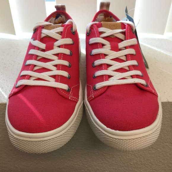 Toms - Travel Lite Low Poinsettia Canvas RED in Womens 8.5- SH294 - Picture 3 of 11